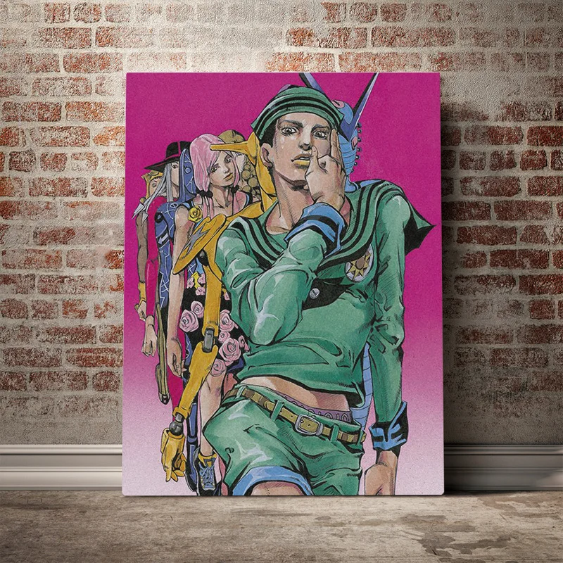 

JoJolion Bizarre anime Frame Canvas poster Painting wall Art decor Living room Study Home Decoration Prints