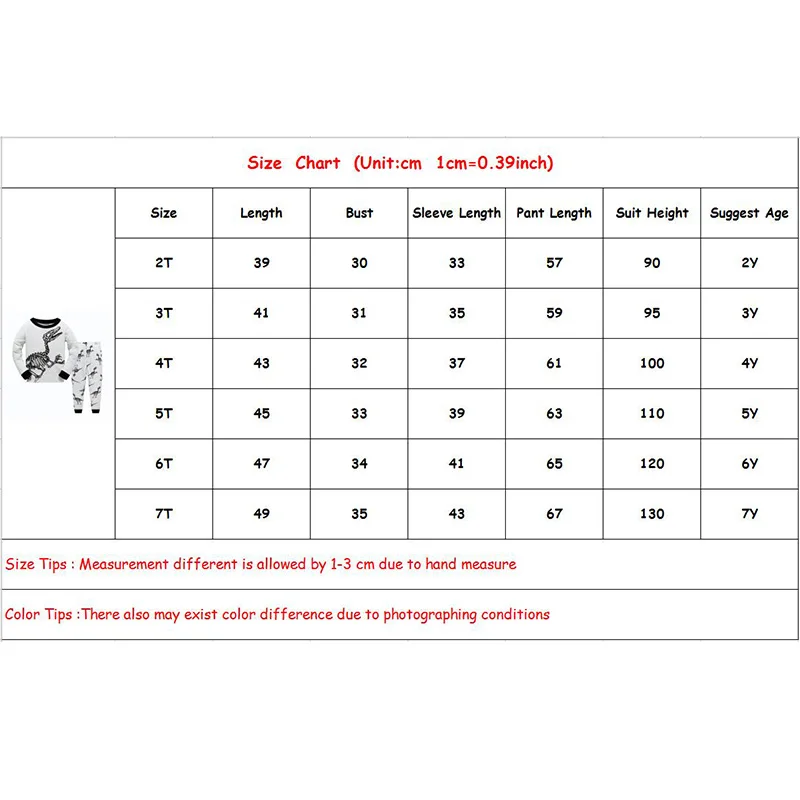 Новая детская одежда для сна с длинными рукавами детские пижамные комплекты