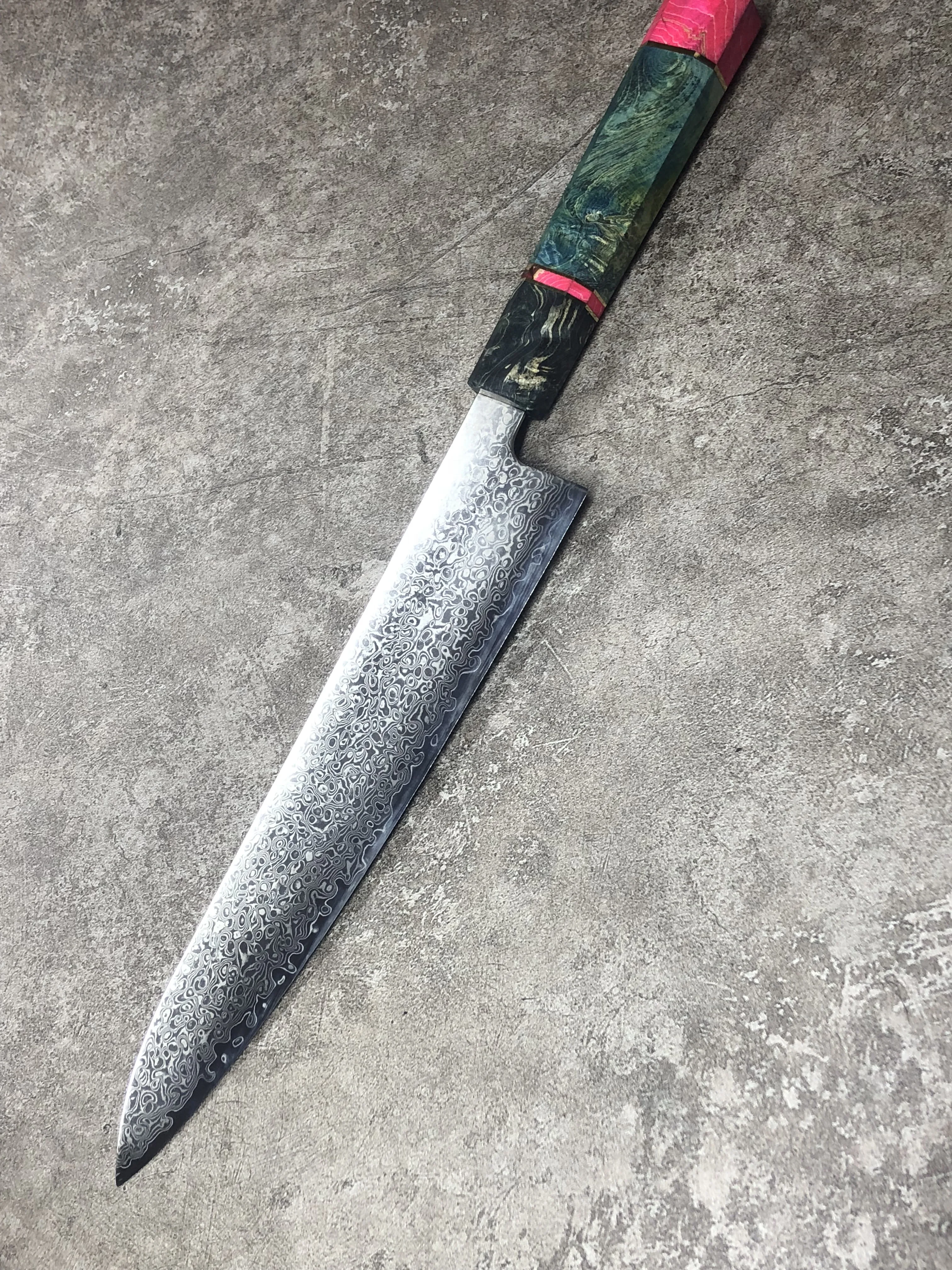8 ''профессиональный нож шеф -повара Gyuto японский дамасский кухонный нож из нержавеющей стали очень кухонные ножи с деревянной ручкой от AliExpress RU&CIS NEW