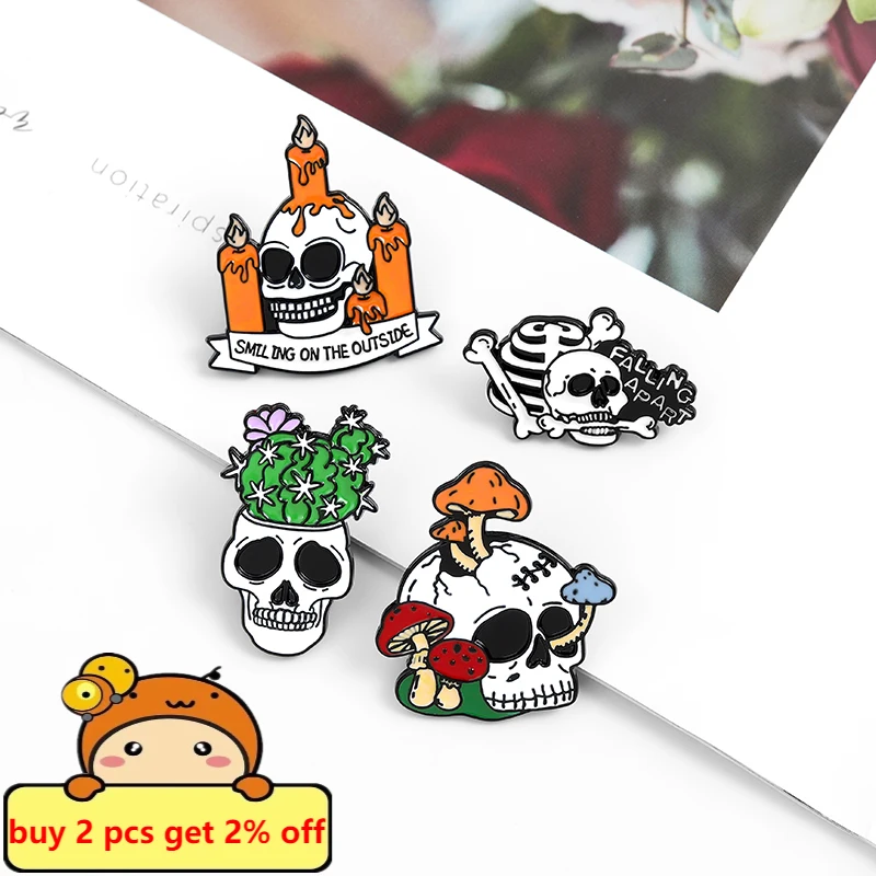 Эмалированные заколки в готическом стиле панк 3-6 шт./компл. | Украшения и