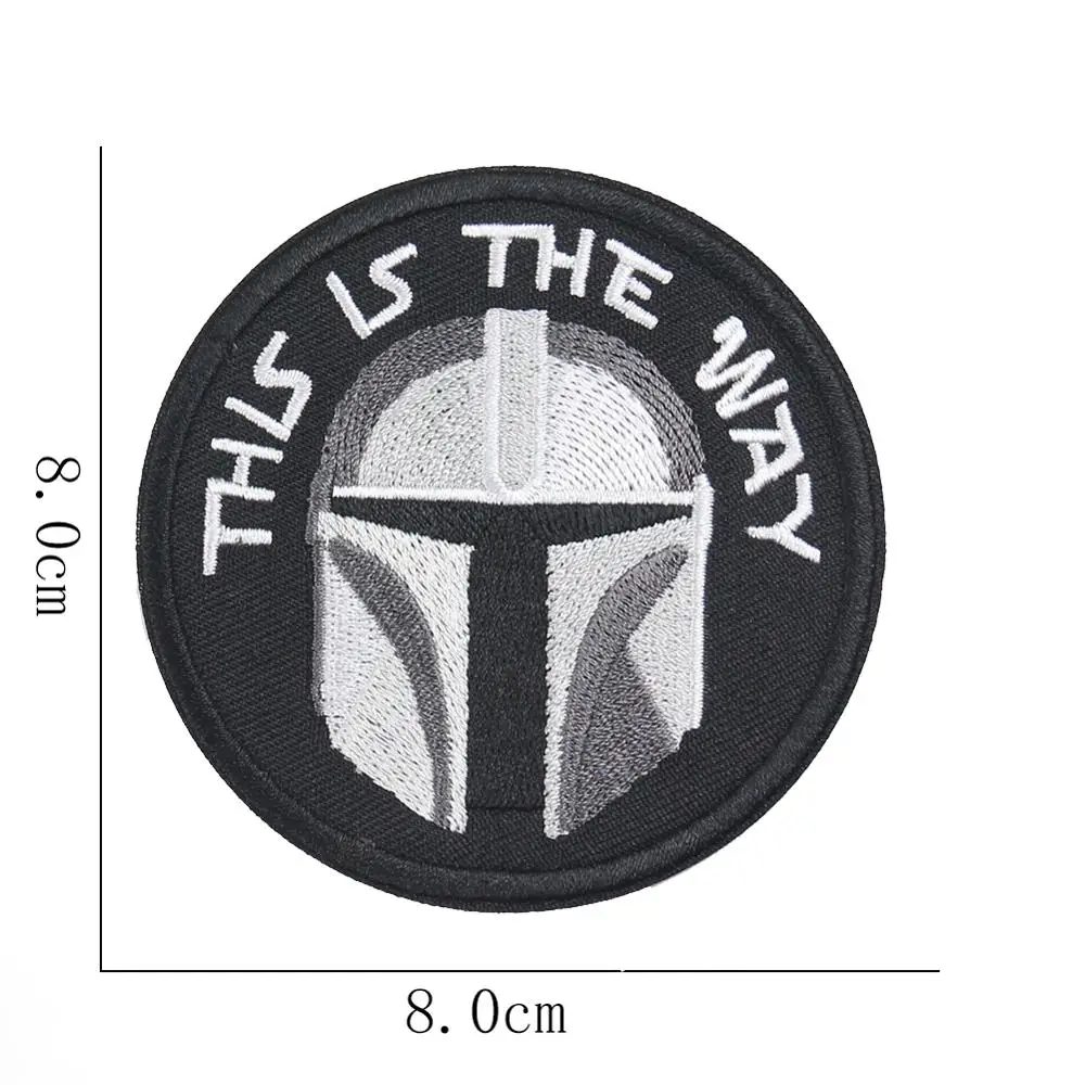 

This Is The Way Embroidery Patch Military Sparta Sticker Decal Helmet Tactical Decorative Patches Applique Embellishment