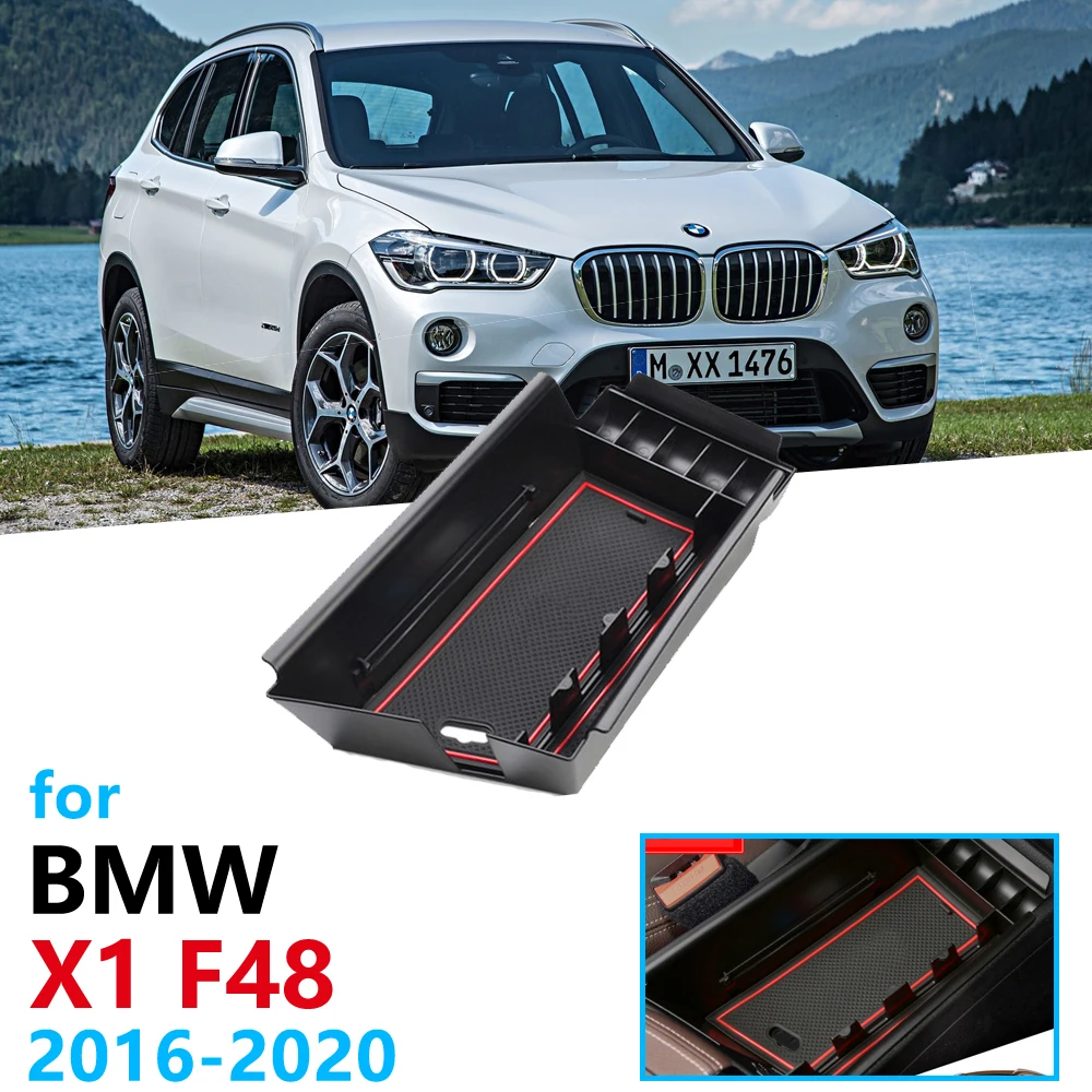 Автомобильный Органайзер аксессуары для BMW X1 F48 2016 2017 2018 2019 2020 подлокотник ящик