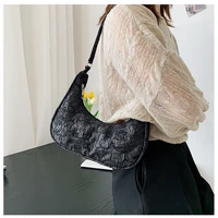 fashion underarm bag female new korean retro handbag trendy ins fold shoulder bag ladies handbag vintage
