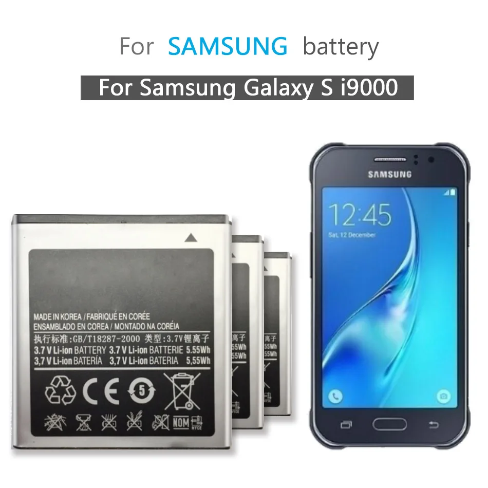 

EB575152LU EB575152VU 1650mAh Battery For Samsung Galaxy S I9000 I9003 I589 I8250 I919 D710 I779 i9105