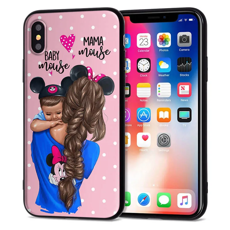 Чехол для iPhone 11 Pro, чехол для iPhone 5, 5S, 6, 6 S, 7, 8 Plus, X, XS, Max, Mom Love Baby, чехол для iPhone 7, мягкий чехол из ТПУ для iPhone XR, чехол