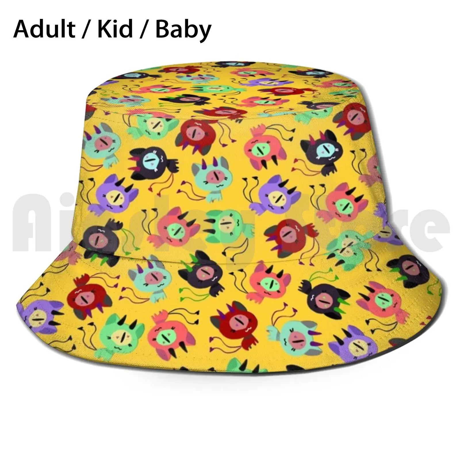 

Складная Солнцезащитная шляпа furfurfurs 2 с УФ-защитой, милый котенок, Неко Чан, Неко, дьявольский демон, котенок, демон, страшные комиксы