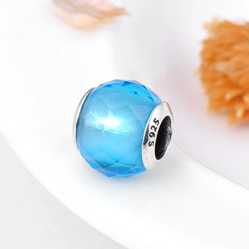 100% Оригинальные искусственные серебряные бусины в виде космоса подходят для