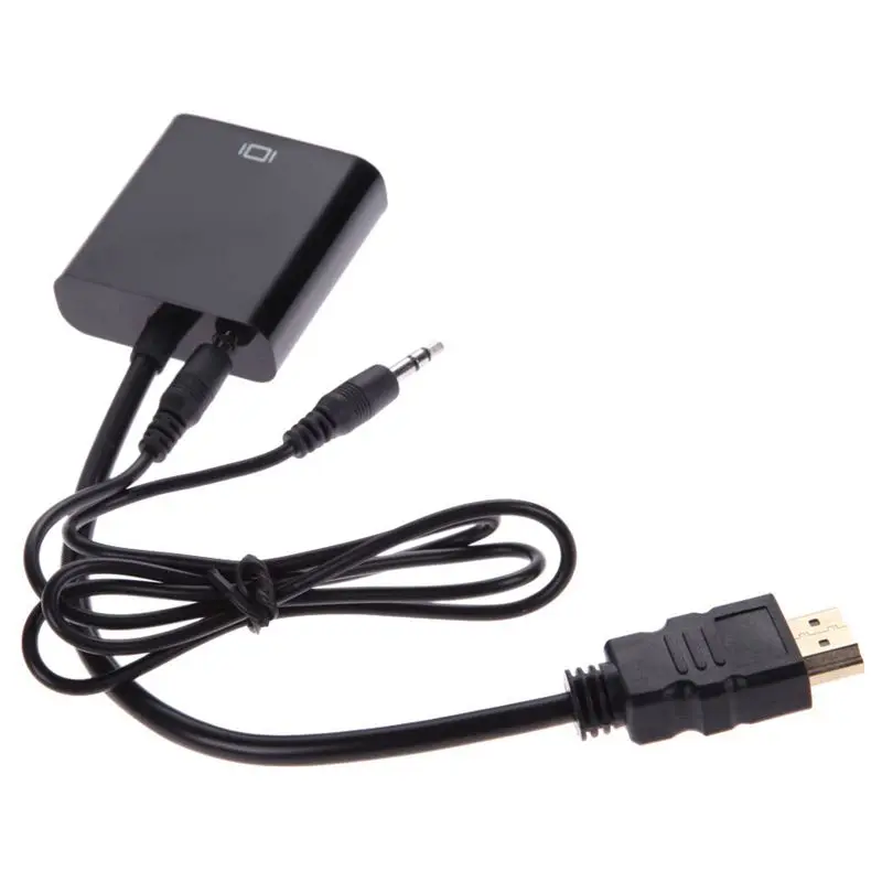 1080P Micro HDMI/Mini HDMI/HDMI в VGA конвертер адаптер с о видео кабелем черный|Адаптеры Type-C| |