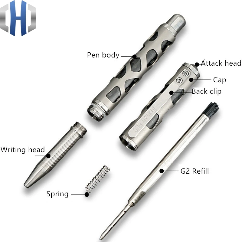 Titanium Alloy Tactical Pen Defense Self-defense Tool Outdoor Survival Portable Writing Multifunction | Инструменты