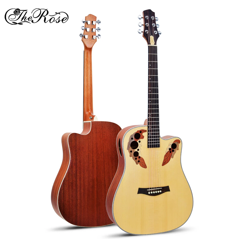 Акустическая гитара Роза 41 дюймовая в форме виноградины уровень звука A ель