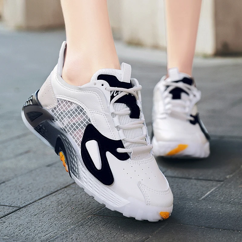 

New Women Sneakers Breathable Mesh Outdoor Walking Shoes Woman Casual Shoes Lace-Up Ladies Shoes 2020 Fashion Female Sneaker