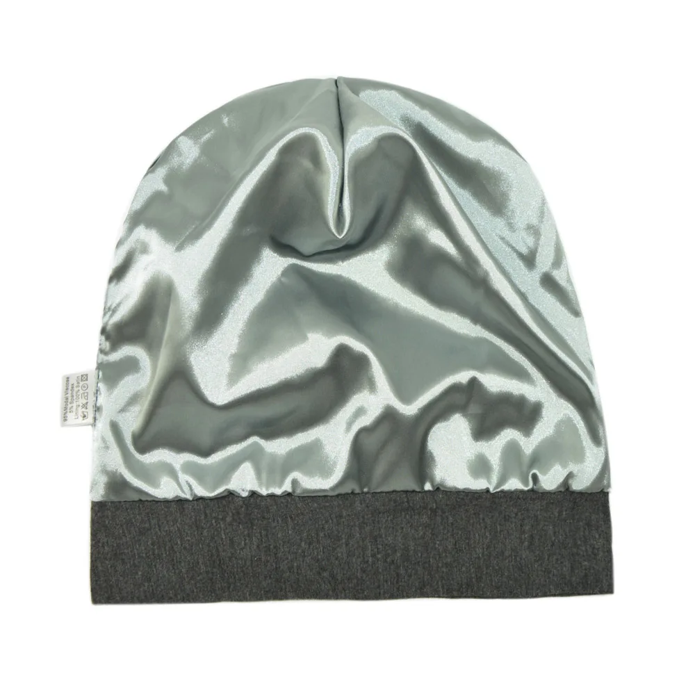 Новая супер мягкая на ощупь вискоза и атлас выстроились шапка для сна бини женщин
