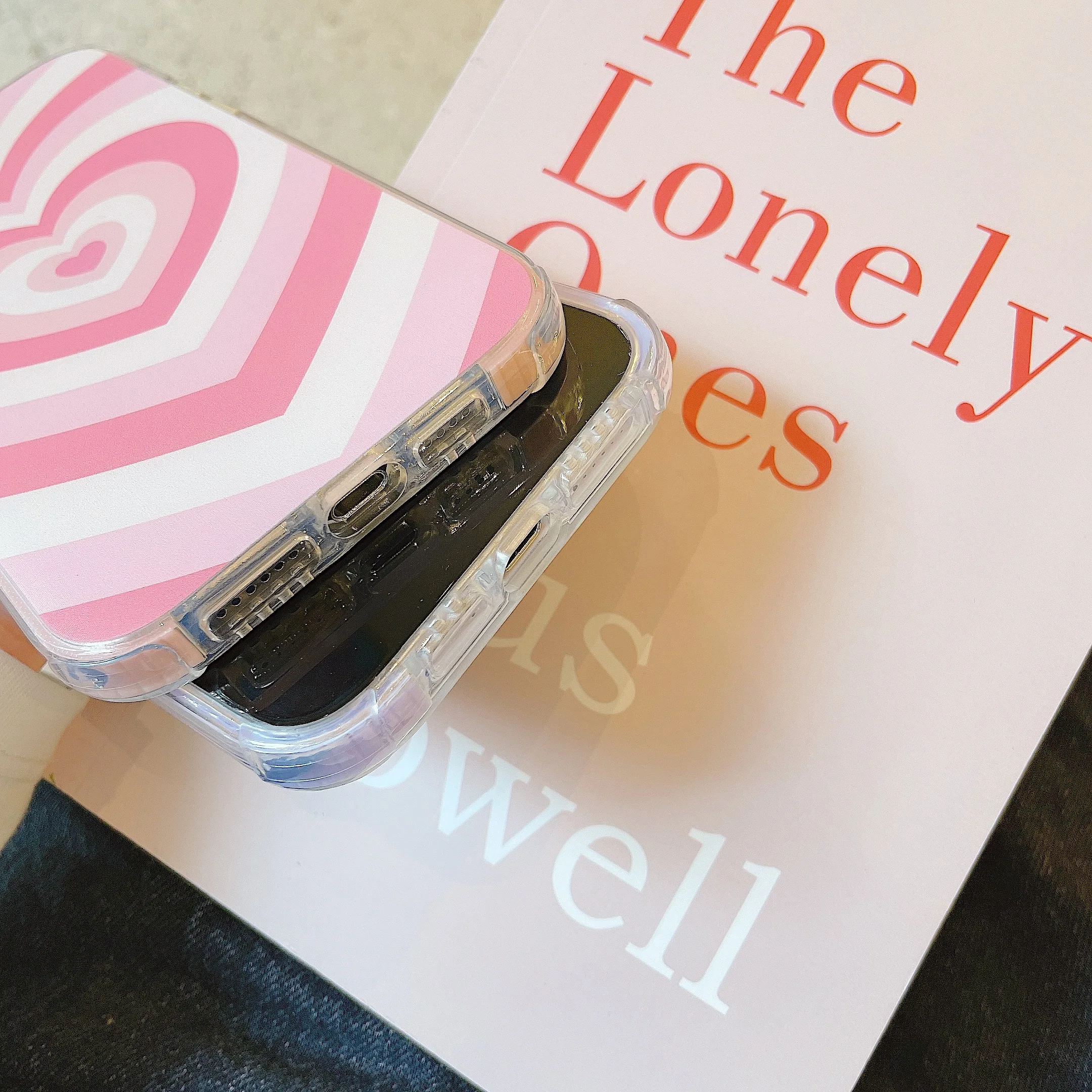 Cute Pink Love Heart Phone Cases For iPhone 12 11 Pro Max XR X XS Mini 7 8 Plus Lovely Cartoon Soft TPU Back Cover Case | Мобильные