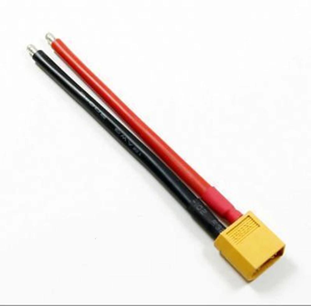 XT60 штекер 10 см с проводом оптовая продажа для 7 4 В 11 1 14 8 в 18 5 22 2 lipo батарея 2s 3s 4s 5s 6s 9
