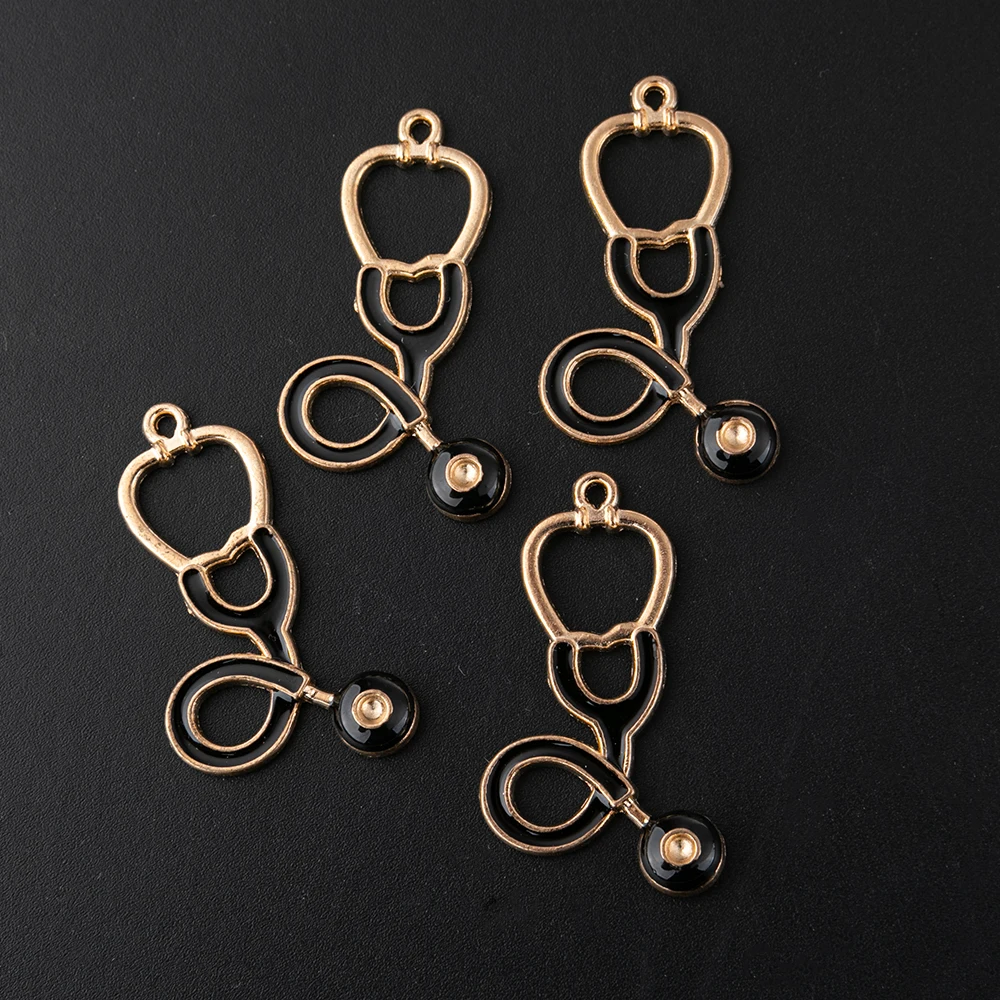 

Sansango 10pcs Mixed Style Medicine Charms Syringe Charms Pendants Jewelry Making Stethoscope Charms For DIY Handmade Craft