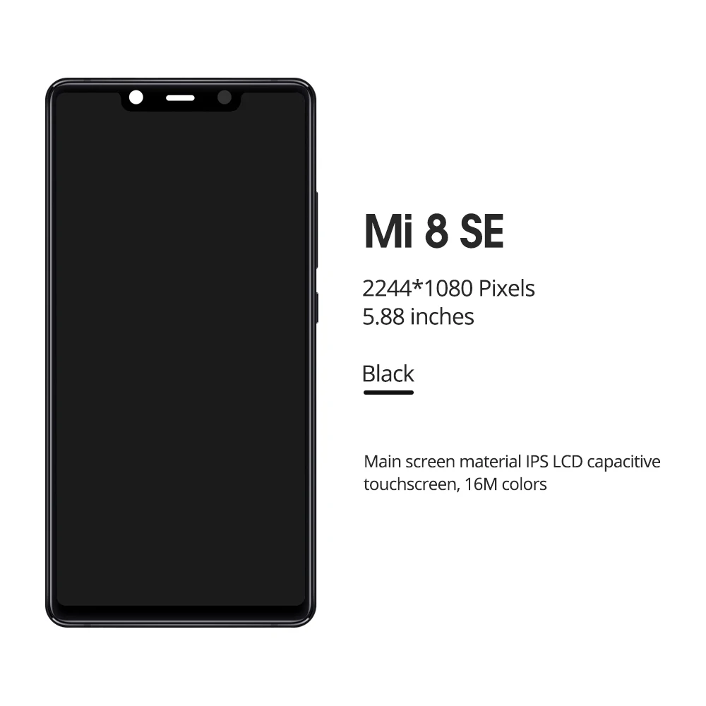 Оригинальный дисплей 5 88 ''для Xiaomi Mi8 SE Mi 8se ЖК-дисплей для 8SE сенсорный экран с