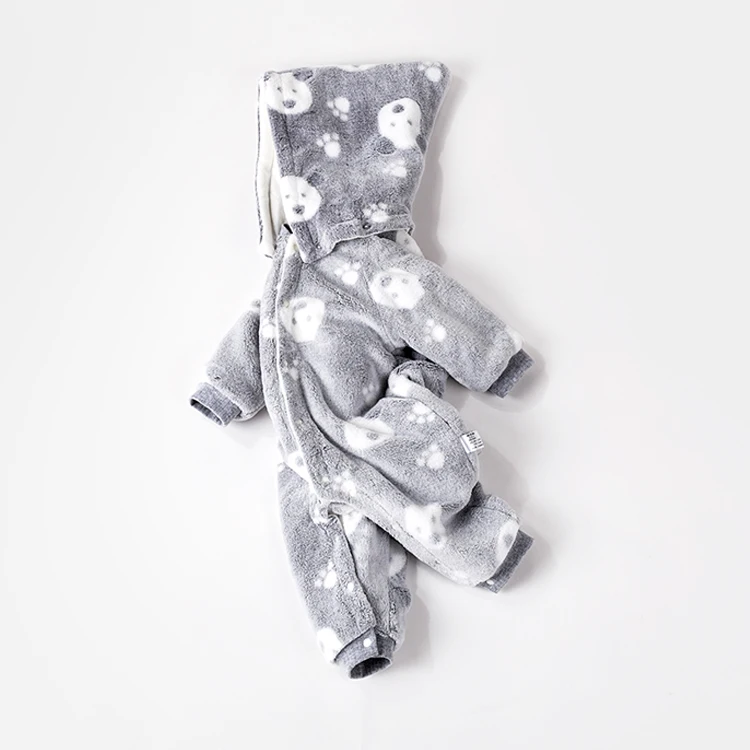 Новинка Зимний комбинезон с капюшоном для малышей Хлопковый утепленный флисовый