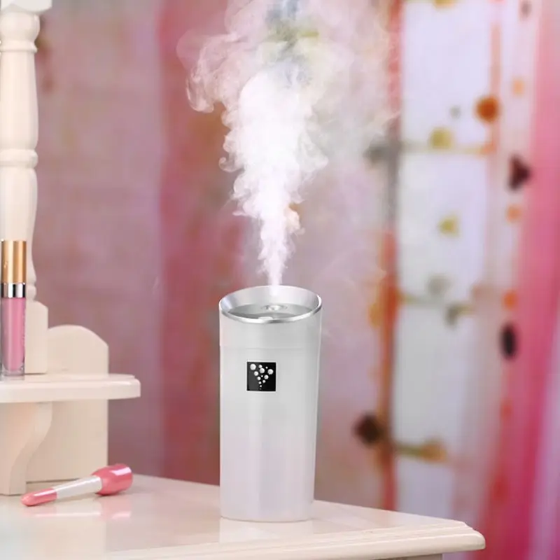 

300ML Ultrasonic Humidifier USB Car Humidifier Mini Aroma ESSential Oil Diffuser Aromatherapy Mist Maker Home Office:White