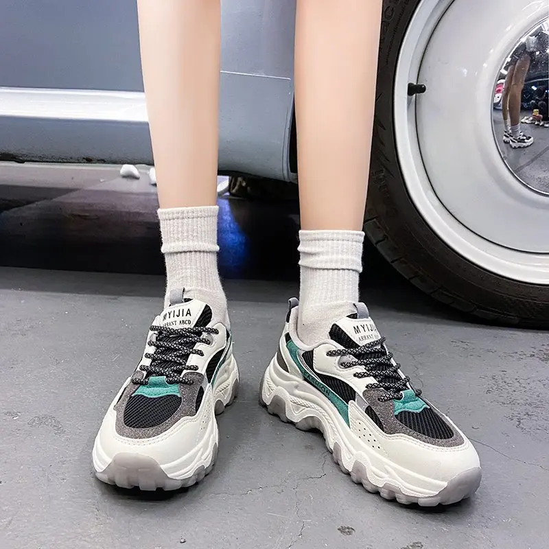 

NEW Sneakers Women 2019 Breathable Mesh Casual Shoes Female Fashion Sneaker Lace Up Women Vulcanize Shoes Dropshipping