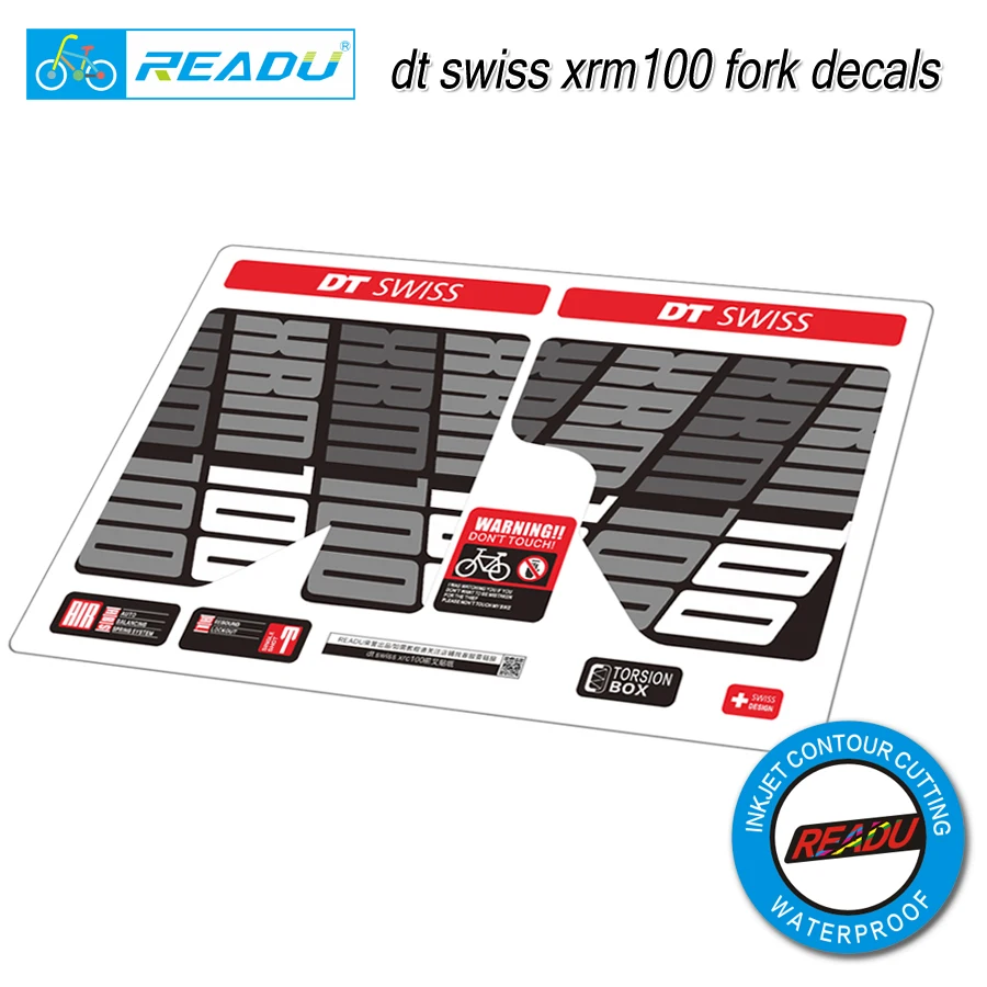 Наклейки DT XRM100 для горного велосипеда водонепроницаемые|fork decals|stickers bicyclefork stickers |