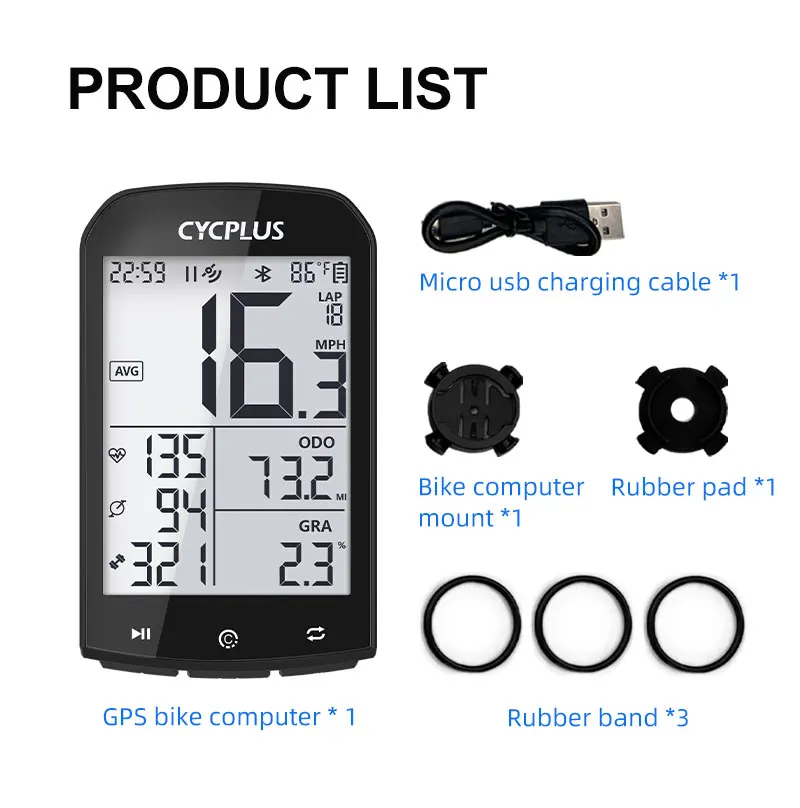 CYCPLUS M1 велосипед аксессуары GPS велосипедный компьютер Спидометр Bluetooth 4 0 ANT + Ciclismo
