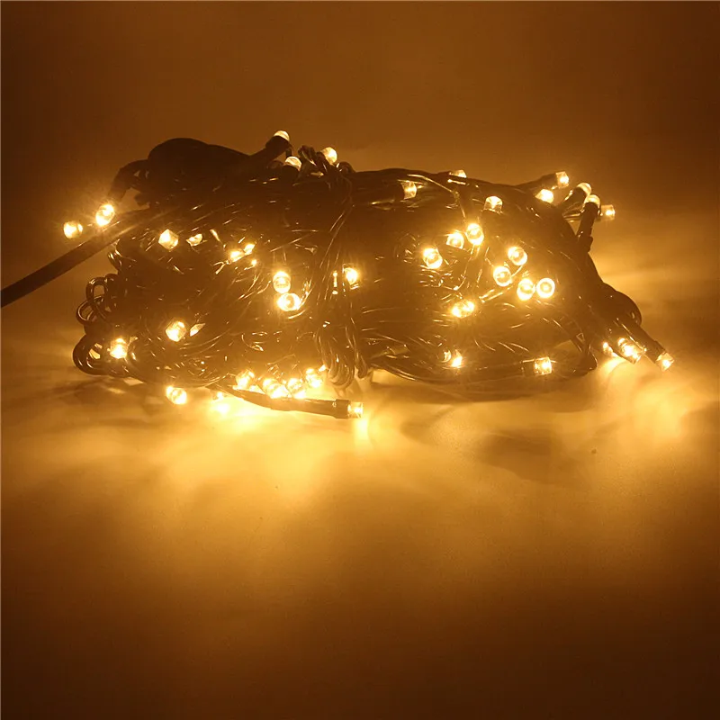 LED String Light 10M 20M 30M 50M 100M Xmas Holiday With DC12V Power Supply Christmas Decoration Lights Warm white RGB Blue | Лампы и