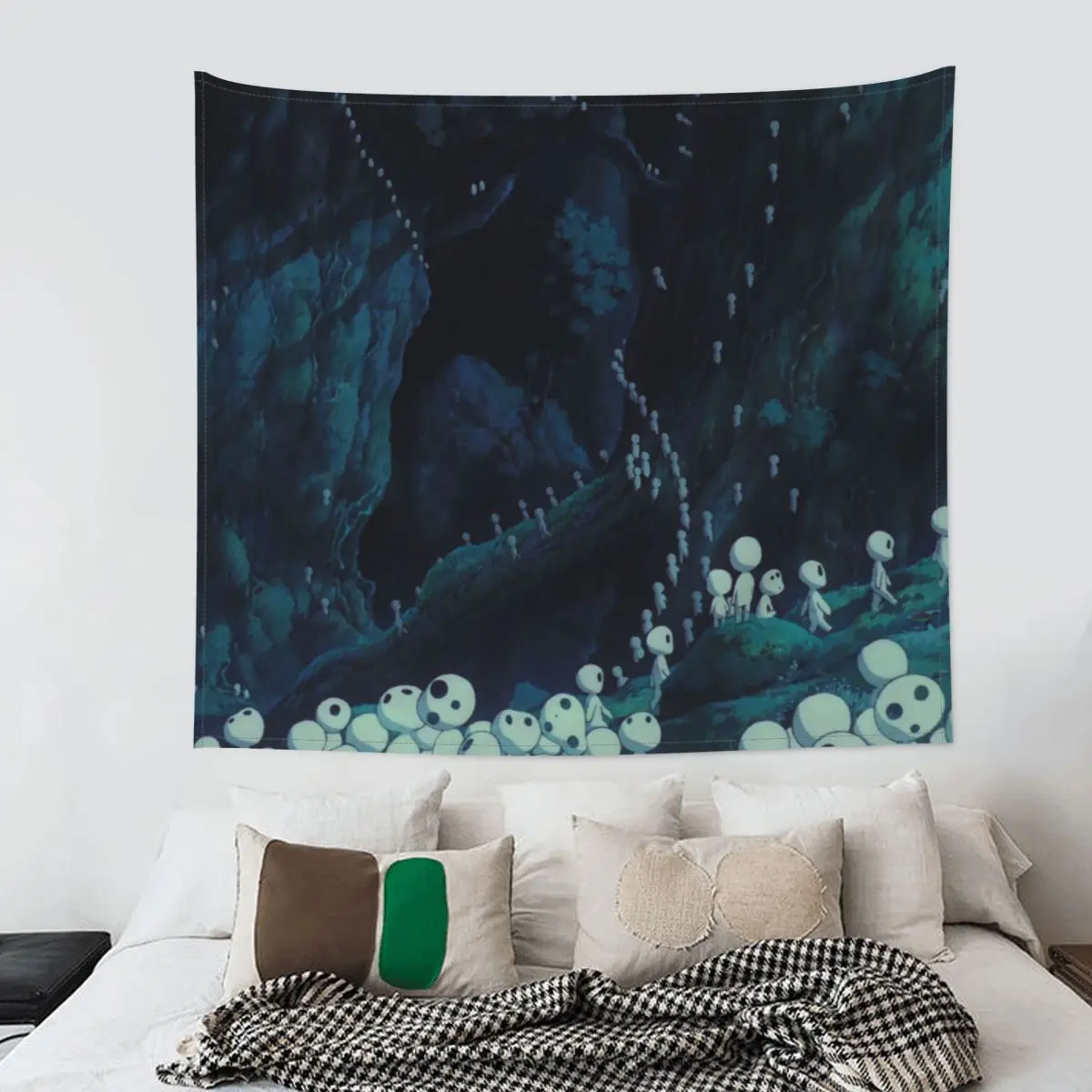 

Принцесса Mononoke Hime гобелен богемный полиэстер настенный аниме декор комнаты занавеска искусство настенное одеяло