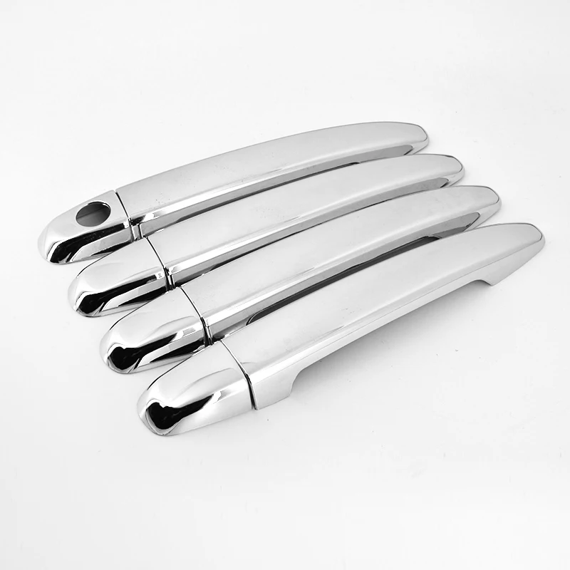 Хромированные серебристые боковые смарт-крышки для дверных ручек Toyota HIGHLANDER 2007-2011