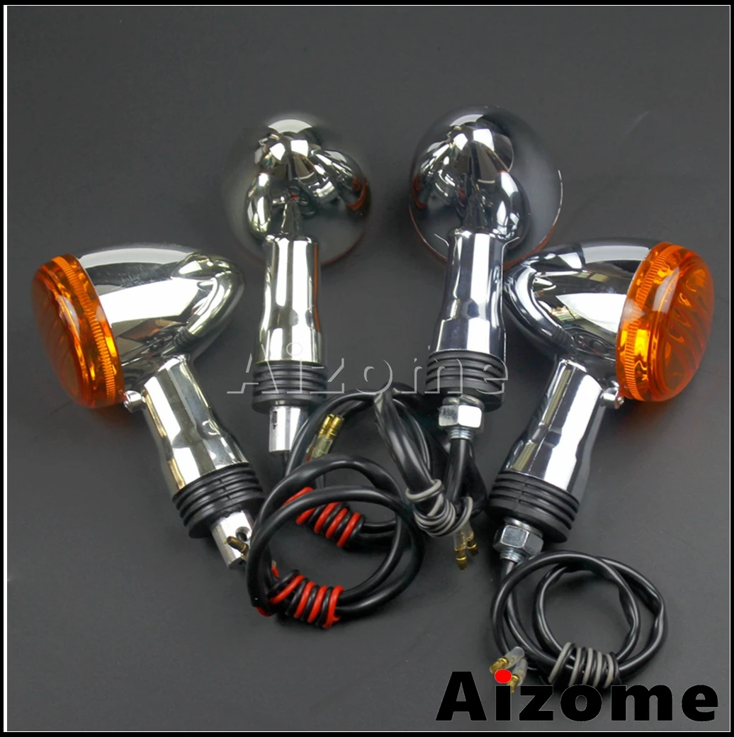 12V Front &ampRear Turn Signal Light Motorcycle Amber Indicators Running Lamp Blinkers For Suzuki Boulevard M109R VRZ1800 |