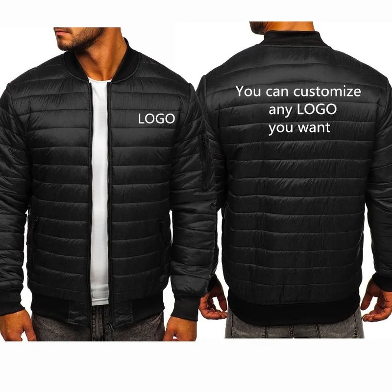 

NEW Mens Coat Can Custom LOGO Winter New Fashion Casual Thicken Mens Hoody Warm Wool Fleece cotton Mens Zipper Hoodies
