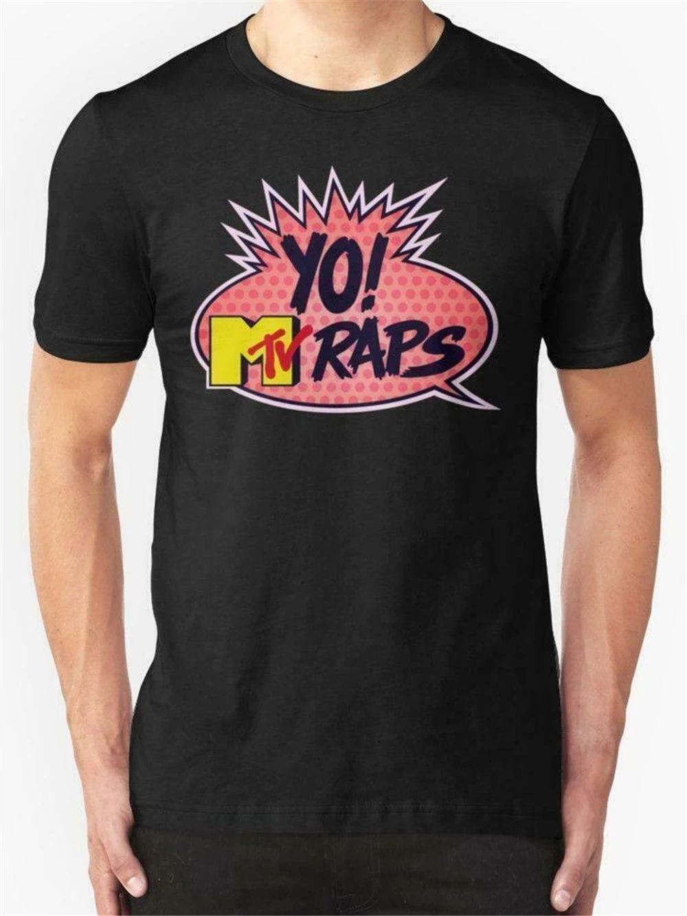 Новая мужская футболка Yo Mtv Raps черная размер США Em1 летняя |