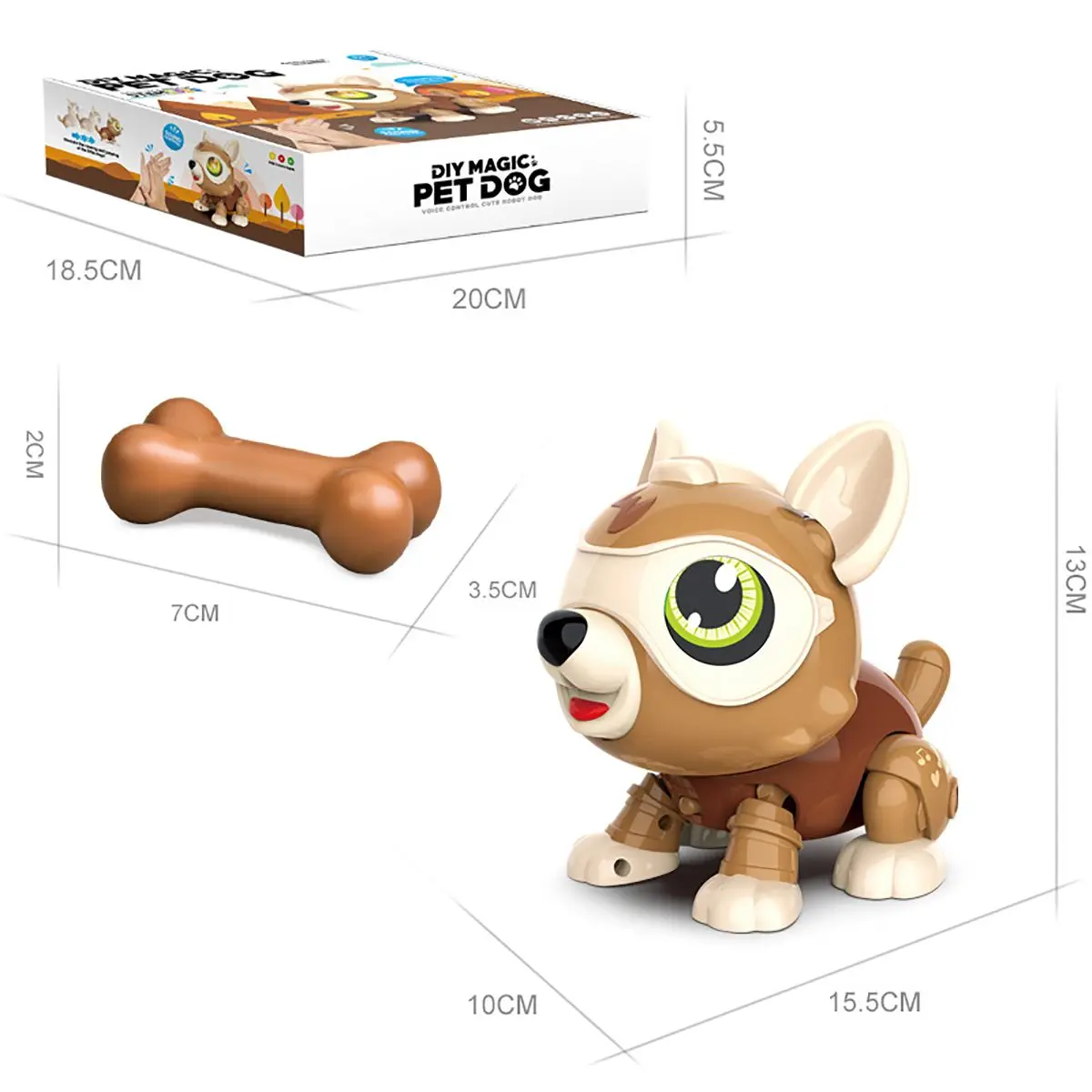 

Cute Voice Controlled Touch Sensing Robot Dog Robotic Puppy Interactive Toy Birthday Gifts Christmas Present Toy for Children