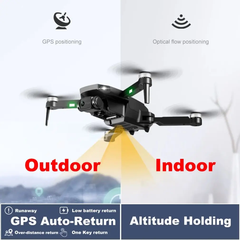 Новинка 2021 Радиоуправляемый квадрокоптер RG101 с камерой 6K HD GPS Wi-Fi FPV вертолеты
