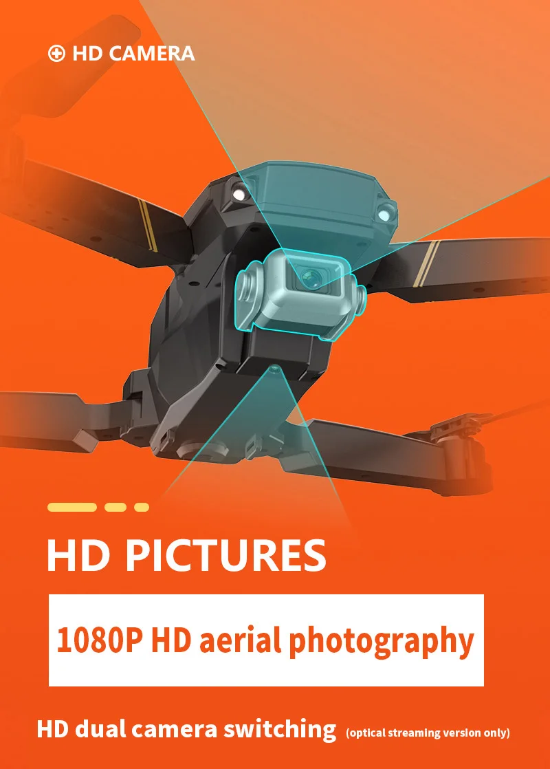 Радиоуправляемый Дрон с камерой HD 1080P FPV wifi высотный беспилотник selife вертолет складной Квадрокоптер оптический поток позиционирования Дрон
