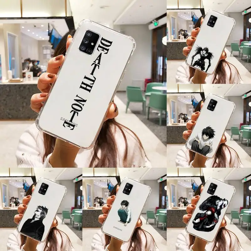 

rem and misa death note Phone Case Transparent For Samsung A51 A50 A71 A70 A81 M60S Note S21 S 20 10 9 8 11 E Plus Ultra