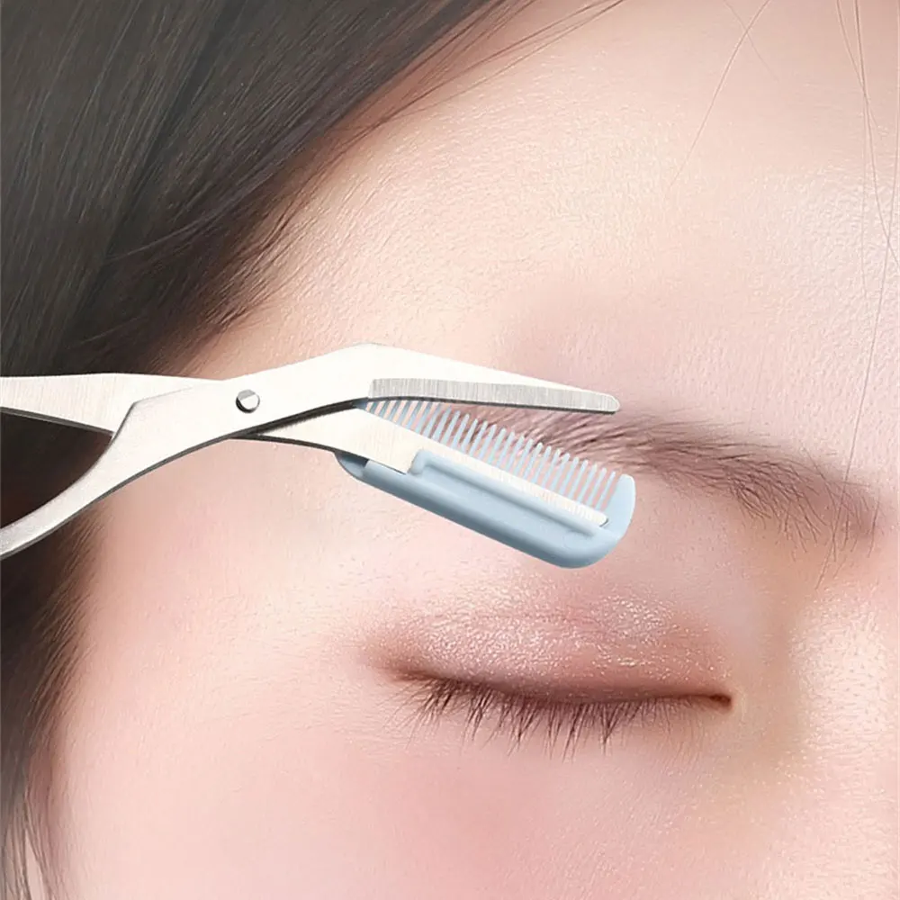 

Eyebrow Trimmer Scissor with Comb Facial Hair Removal Grooming Shaping Shaver Cosmetic Makeup Accessories