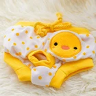 Принт с героями мультфильмов, трусики для собаки клубника утки желтого цвета с рисунком собаки физиологические санитарно брюки для собак высоким содержанием белка, нижнее белье для девочек милые щенок шорты