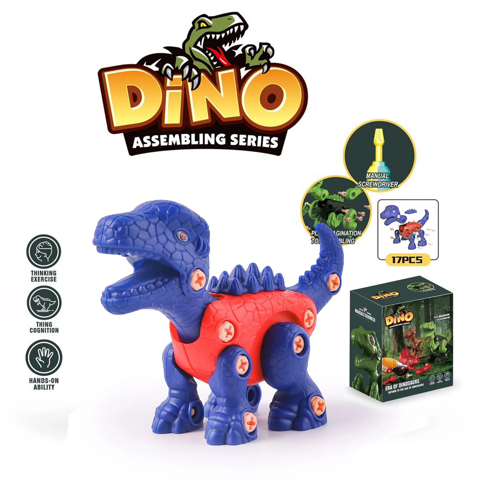 

6 Styles Tyrannosaurus Rex Dinosaurs Toys Chilrend's Birthday Gifts Joint Action DIY Toddler Interactive Set Mini Xmas Kids Gift