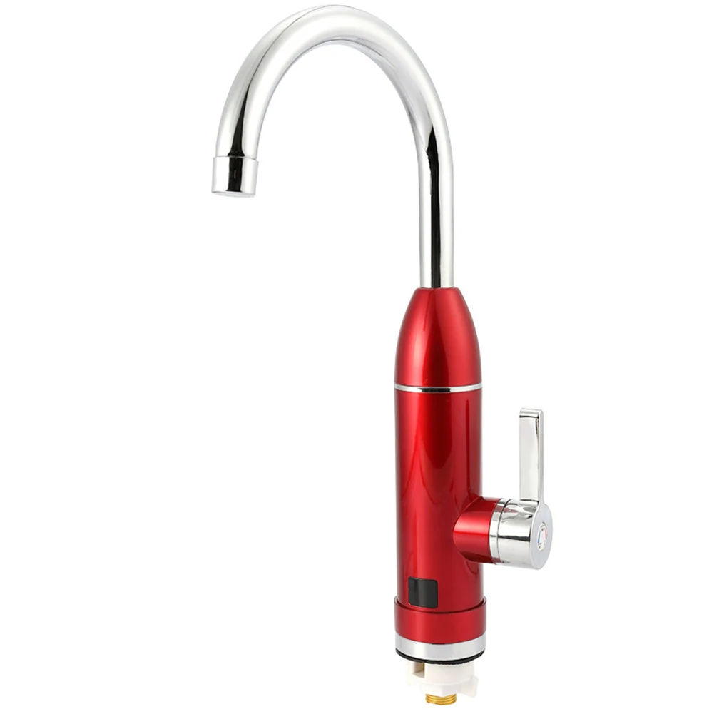 bathroom kitchen instant heating water faucet rotatable 220v electric hot water heater water tap with led temperature display free global shipping