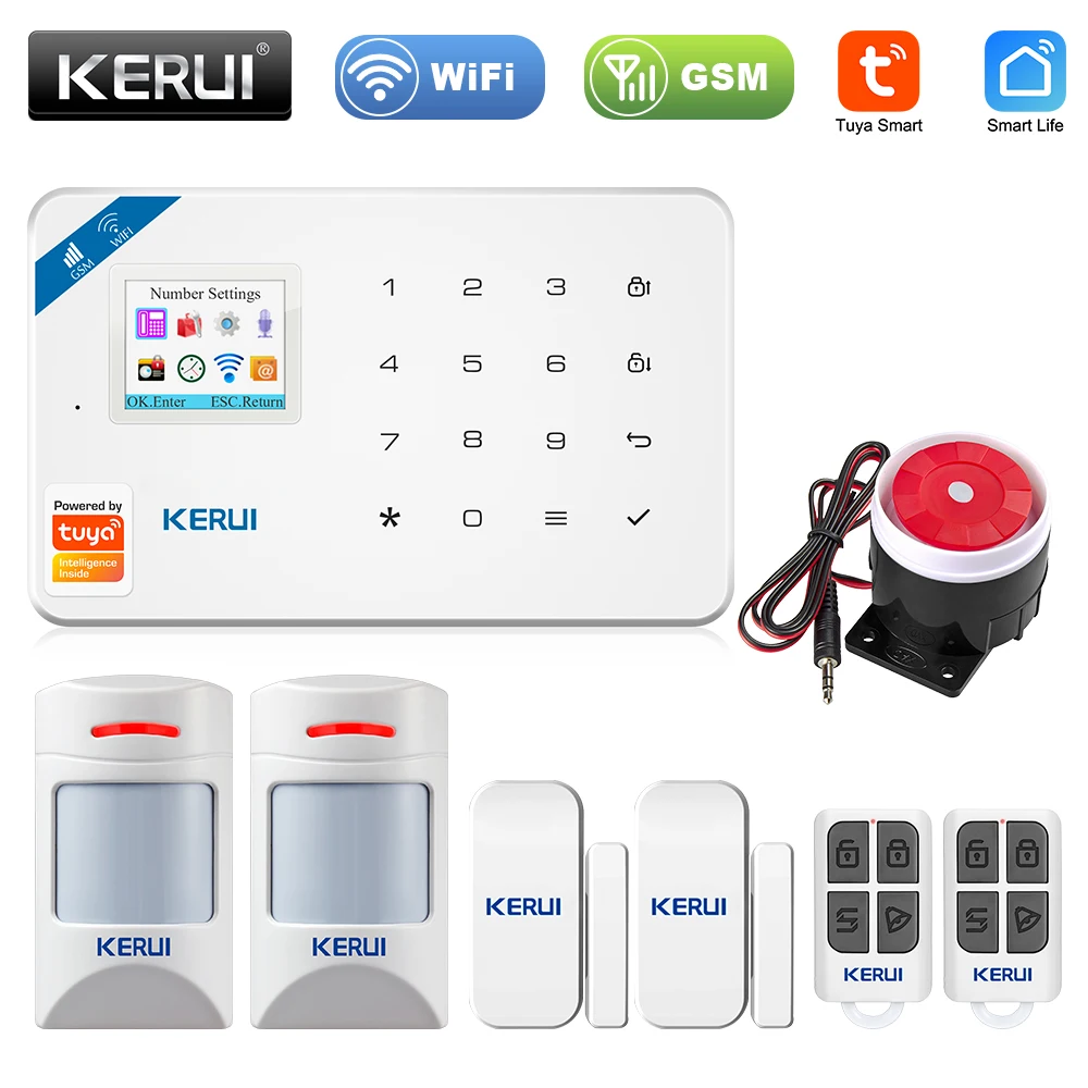 

Беспроводная охранная сигнализация KERUI W181 GSM WIFI