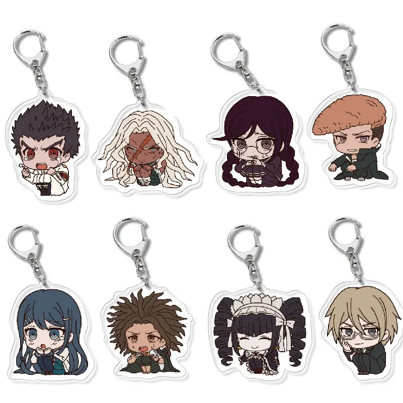 Аниме игра Danganronpa V3 мультяшный Брелок фигурка акриловая двухсторонняя