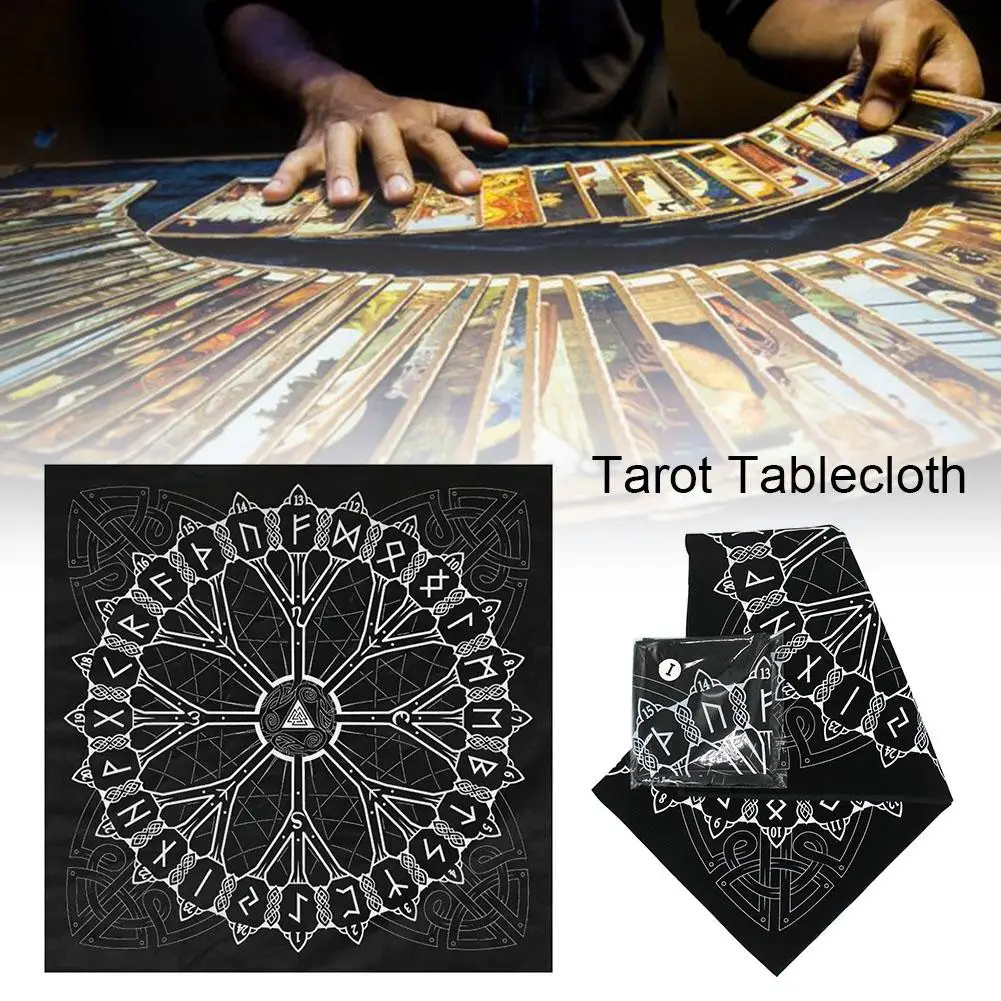 

49x49cm Tarot Tablecloth Altar Tarot Cloth Flannel Durable Textiles Tarot Table Cover Board Game Playing Cards Tablecloth