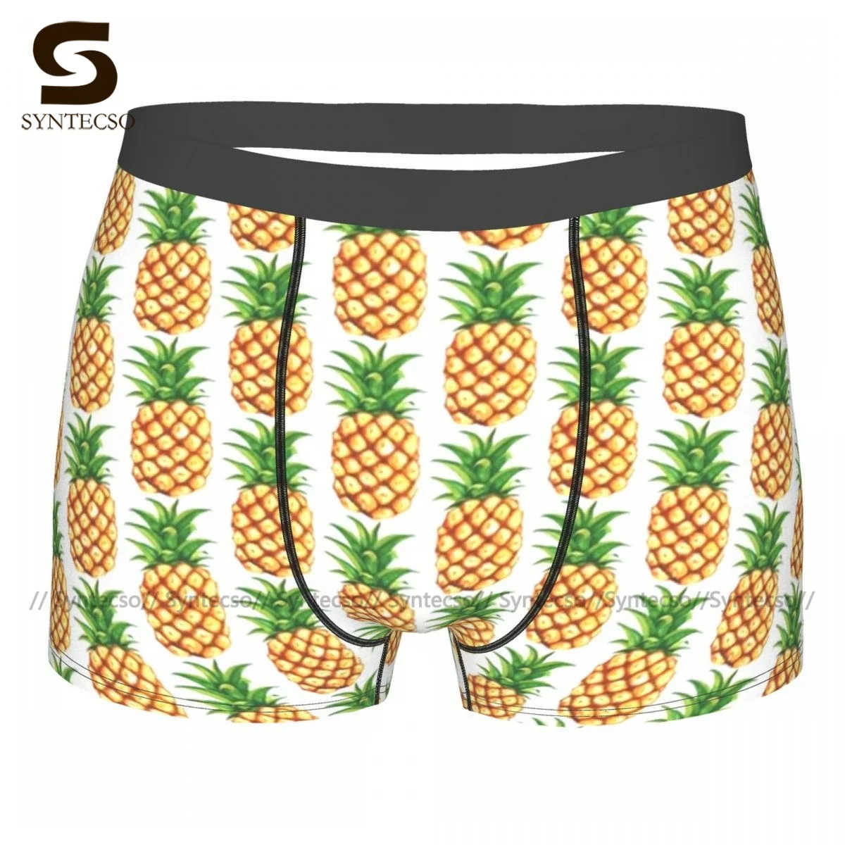 

Pineapple Underwear Youth Print Plain Trunk Pouch Hot Polyester Boxer Brief