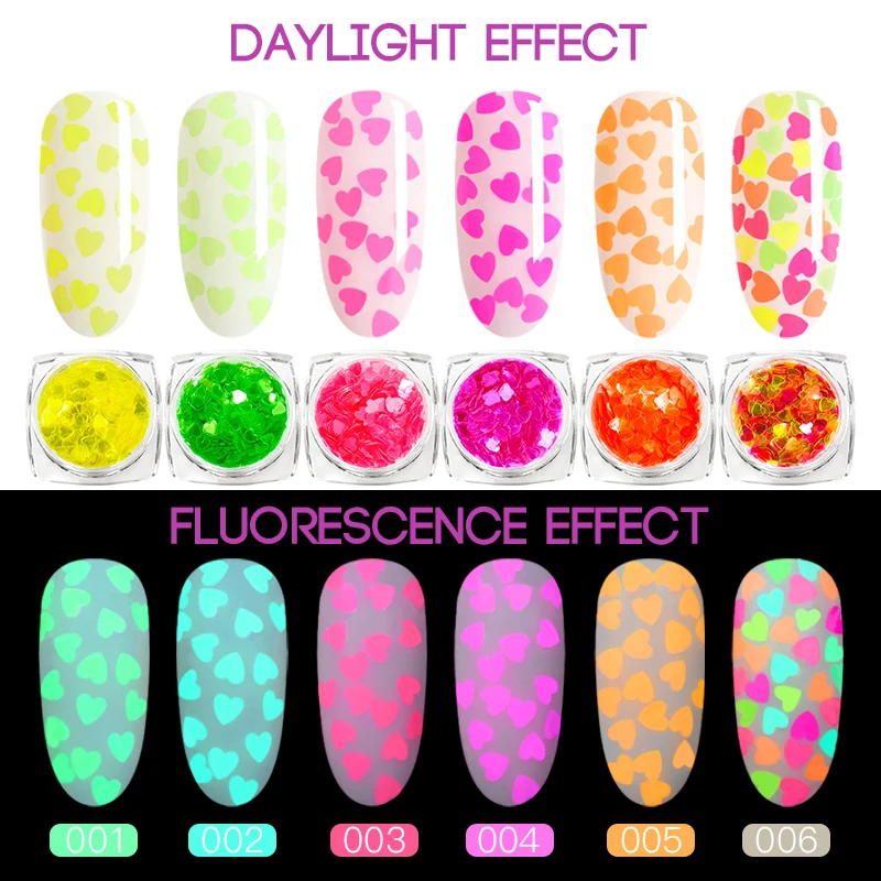 Четыре лилии 1 коробка блестки для ногтей флуоресцентные ультратонкие Блестки |