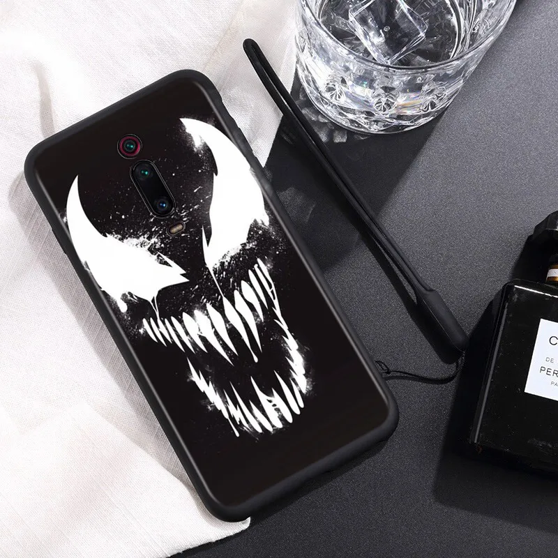 Marvel Venom Spiderman For Xiaomi Redmi 10 10X 9T 9C 9C 8 K50 K40S Gaming 4G 5G Silicone TPU Soft Black Phone Case Fundas Coque