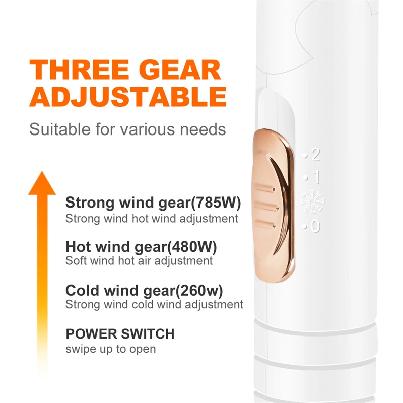 220 В 1200 Вт Анион Фен складной мини электрический отрицательный ионный фен с
