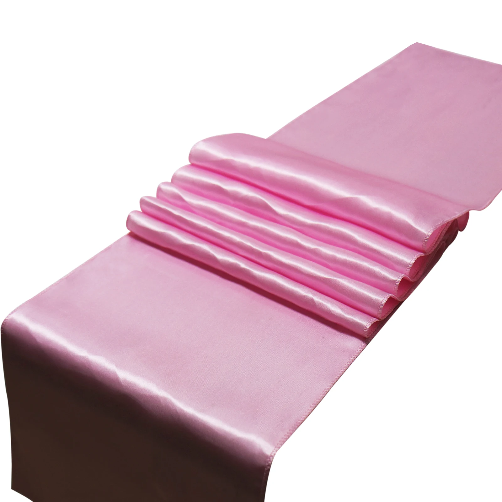 light pink 1 шт. однотонная атласная настольная дорожка с поясом, покрытие для стола для дома, свадьбы, банкета, фестиваля, вечерние украшения стола для отеля - Цвет: light pink