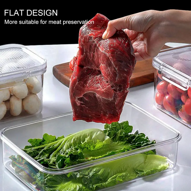 

Food Storage Box Kitchen Stretchable Refrigerator Fresh-Keeping Organizer Storage Accessories Layer Storage Rack Hot
