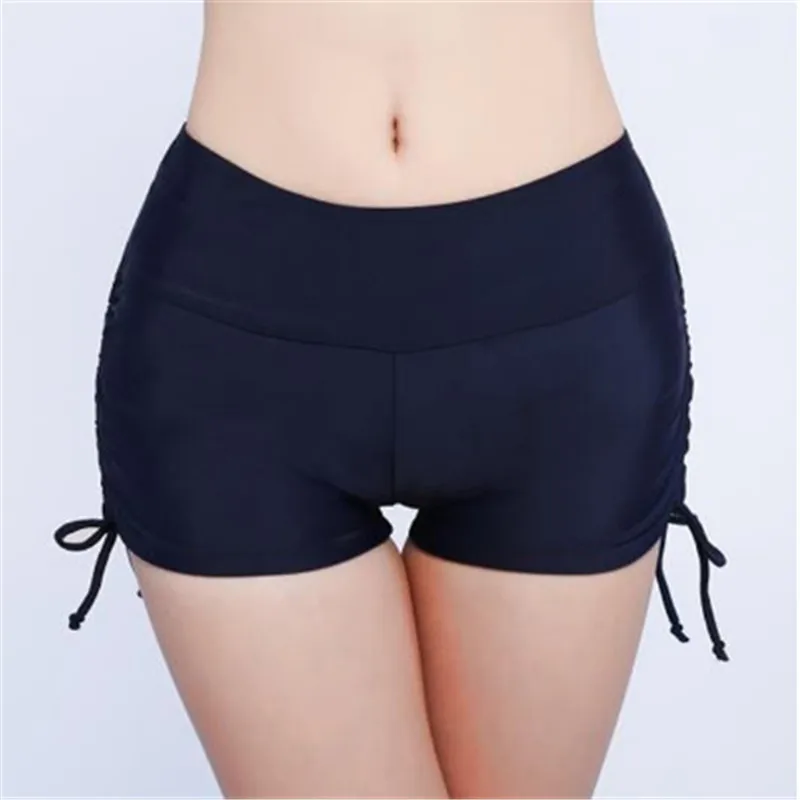 Однотонные женские спортивные шорты для йоги спортзала фитнеса плиссированные