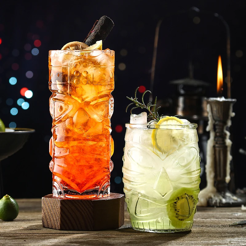 Стеклянная Кружка Tiki современный бар кулер прозрачные тумблеры | Дом и сад